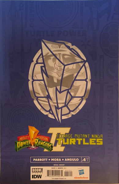 MIGHTY MORPHIN POWER RANGERS / TMNT II # 4 MONTES REVEAL VARIANT COVER