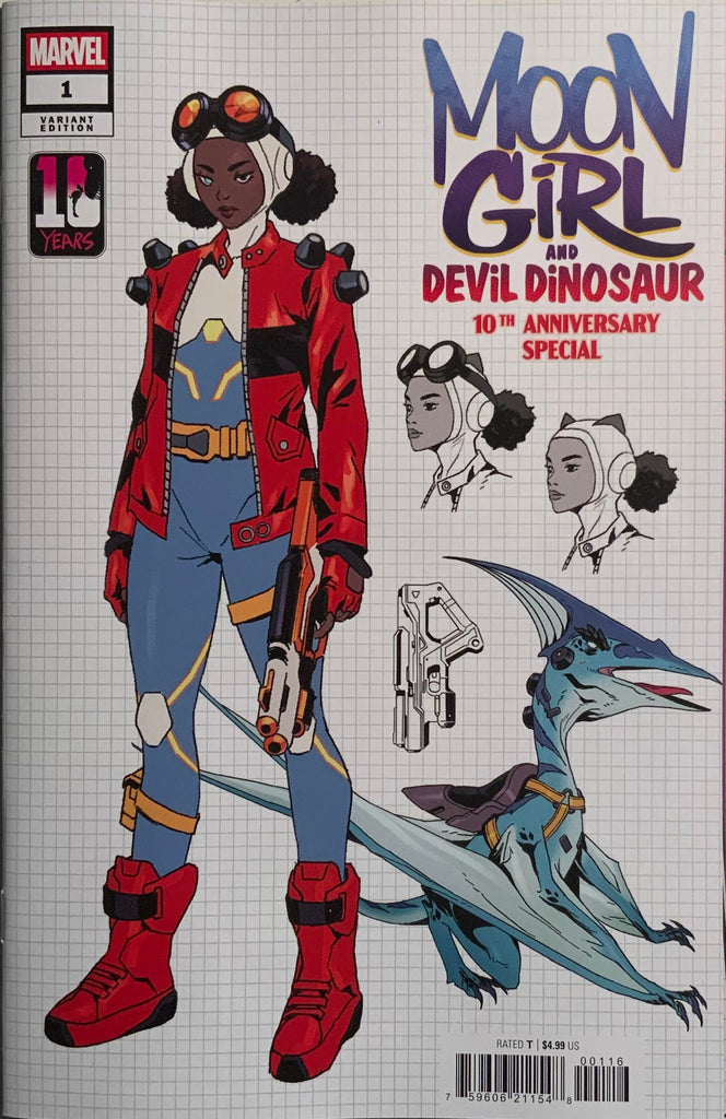 MOON GIRL AND DEVIL DINOSAUR 10TH ANNIVERSARY SPECIAL # 1 RAMCHERON 1:10 VARIANT COVER