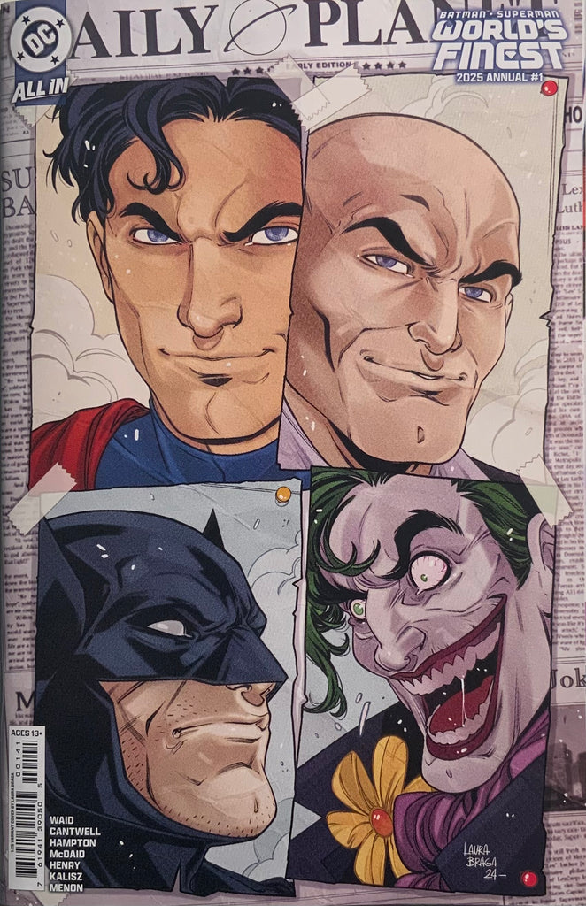 BATMAN / SUPERMAN WORLD’S FINEST 2025 ANNUAL # 1 BRAGA 1:25 VARIANT COVER