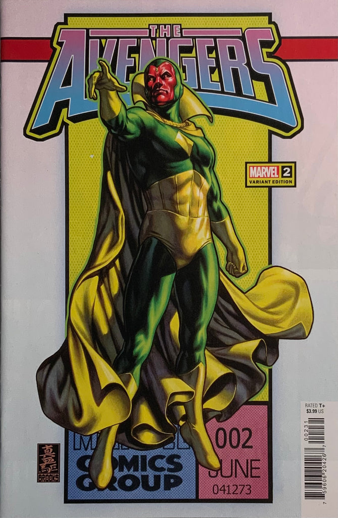 AVENGERS (2023) # 2 BROOKS CORNER BOX VARIANT COVER
