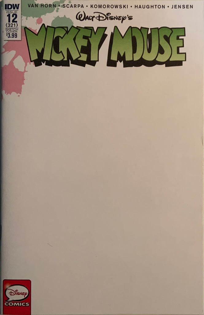 MICKEY MOUSE #12 RI RETAILER INCENTIVE 1:10 VARIANT COVER