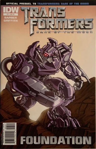 TRANSFORMERS DARK OF THE MOON : FOUNDATION # 3 GRIFFITH RETAILER INCENTIVE COVER