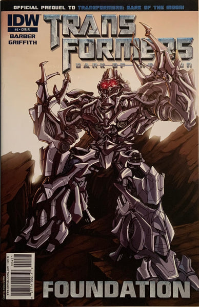 TRANSFORMERS DARK OF THE MOON : FOUNDATION # 4 GRIFFITH RETAILER INCENTIVE COVER