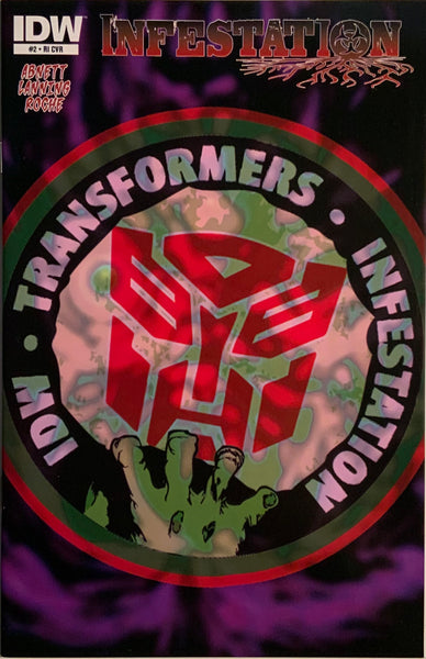 TRANSFORMERS INFESTATION # 2 ZOMBIEFIED LOGO RETAILER INCENTIVE COVER
