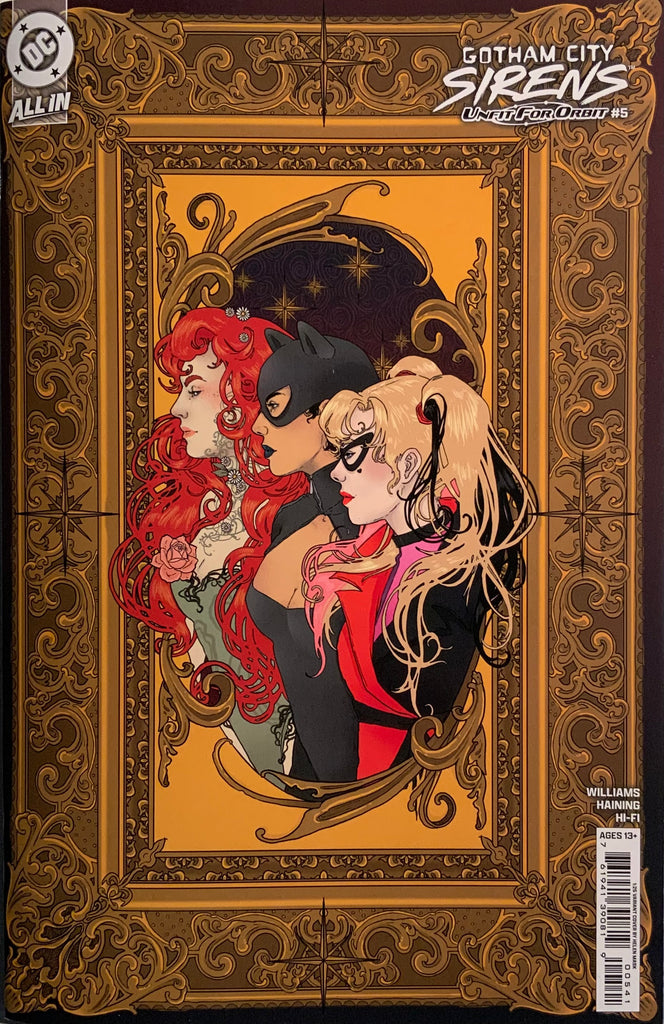 GOTHAM CITY SIRENS : UNFIT FOR ORBIT # 5 MASK 1:25 FRAME VARIANT COVER