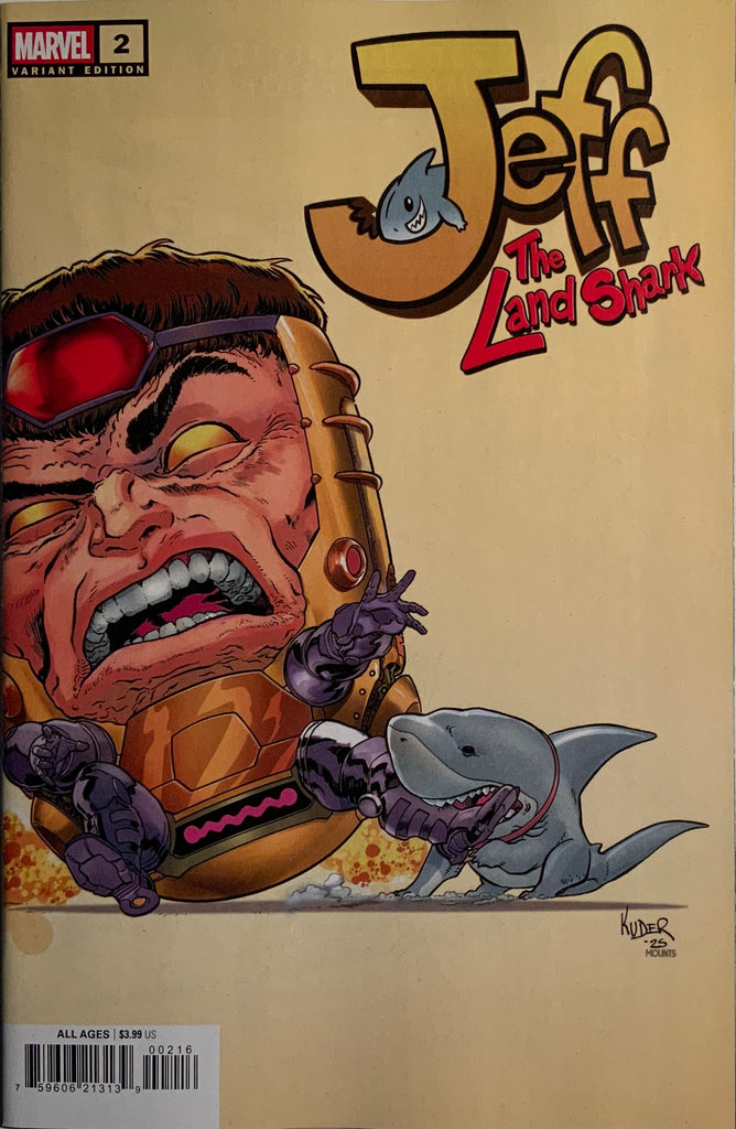 JEFF THE LAND SHARK # 2 KUDER 1:25 VARIANT COVER