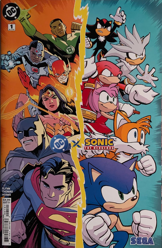DC X SONIC THE HEDGEHOG #1 YOUNG VARIANT COVER