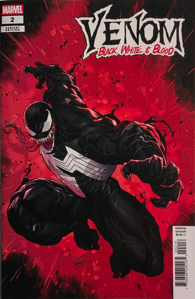 VENOM : BLACK WHITE & BLOOD # 2 GOMEZ 1:25 VARIANT COVER