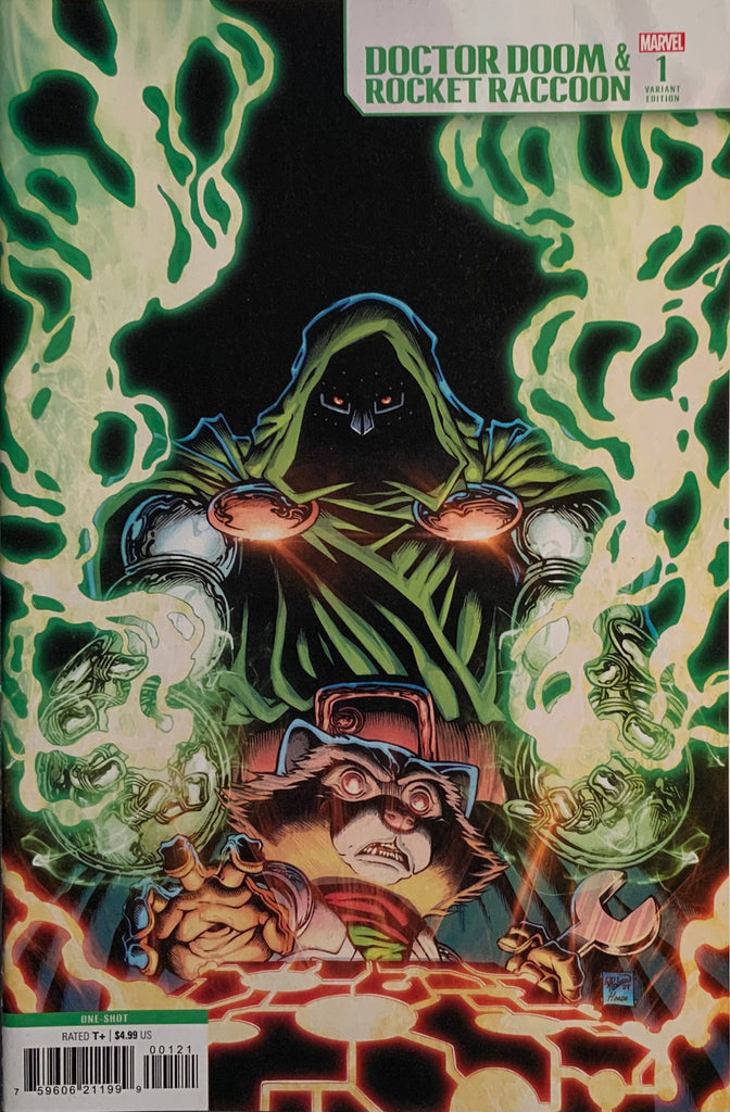 DOCTOR DOOM & ROCKET RACCOON # 1 ROBSON VARIANT COVER