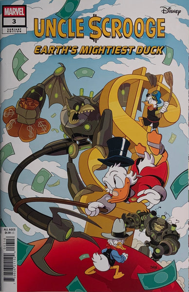 UNCLE SCROOGE EARTH’S MIGHTIEST DUCK # 3 BARDIN 1:25 VARIANT COVER