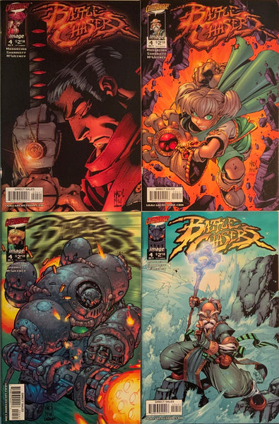 BATTLE CHASERS # 4 SET (COVERS A - D)