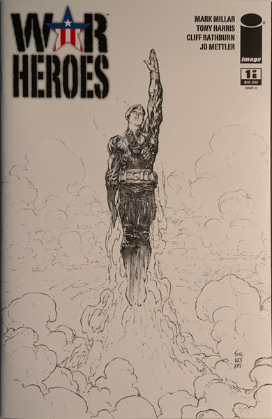 WAR HEROES # 1 SILVESTRI 1:10 SKETCH VARIANT COVER