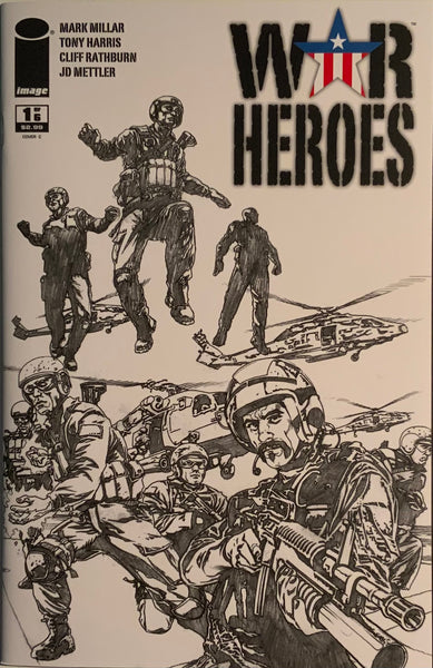 WAR HEROES # 1 HARRIS 1:50 SKETCH VARIANT COVER