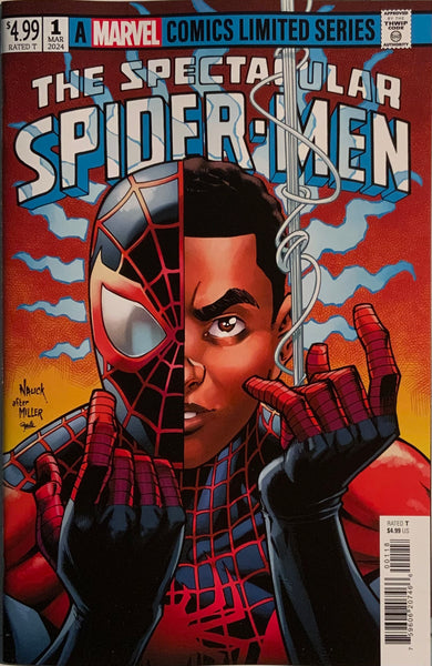 SPECTACULAR SPIDER-MEN #1 NAUCK 1:50 VARIANT COVER