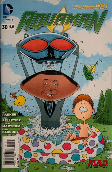 AQUAMAN (NEW 52) #30 1:25 MAD MAGAZINE VARIANT COVER