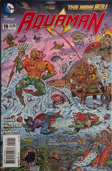 AQUAMAN (NEW 52) #19 1:25 MAD MAGAZINE VARIANT COVER