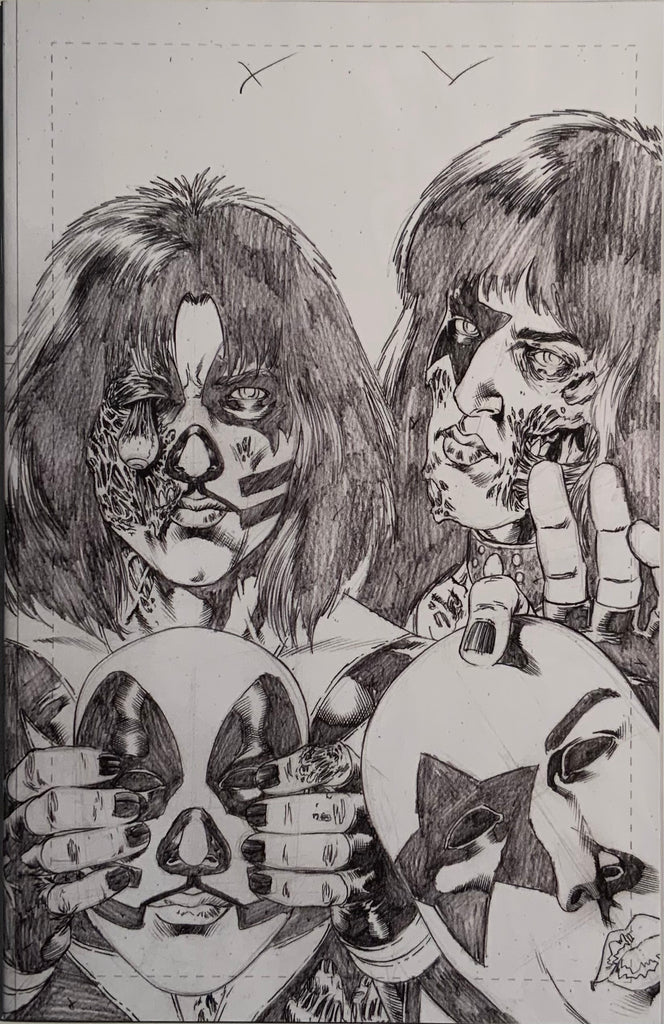 KISS : ZOMBIES # 5 BUCHEMI 1:11 SKETCH VARIANT COVER