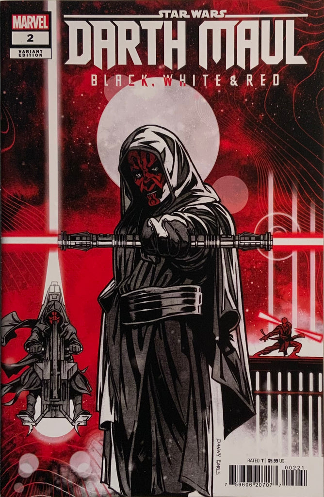 STAR WARS : DARTH MAUL BLACK WHITE & RED # 2 EARLS VARIANT COVER