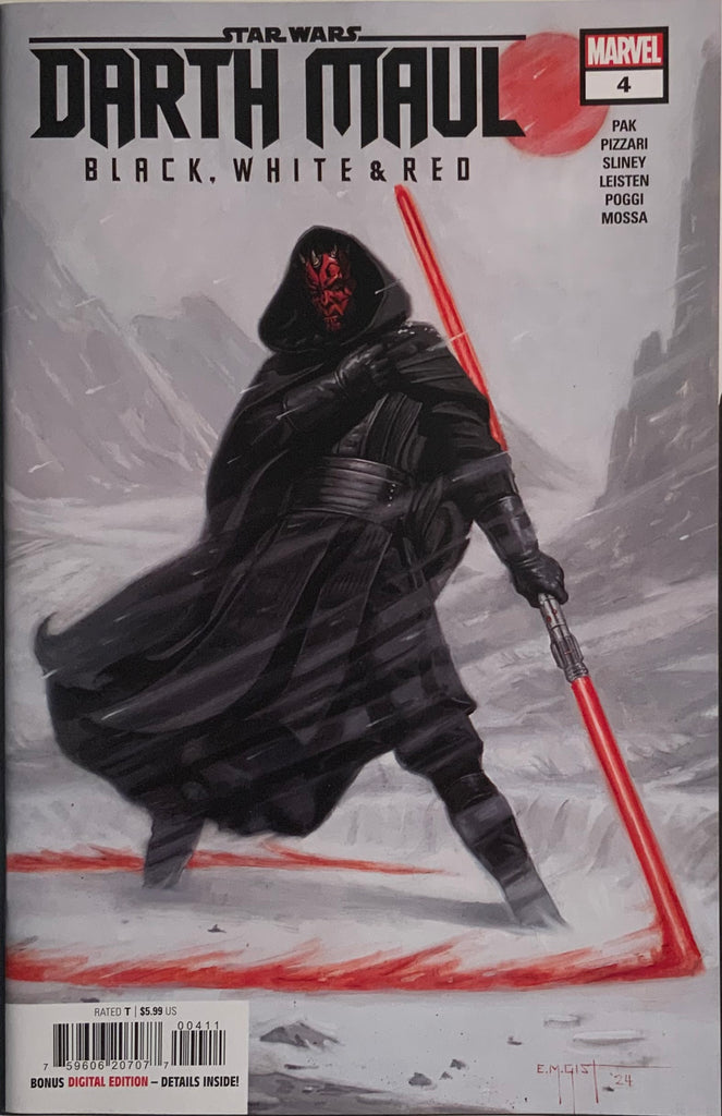 STAR WARS : DARTH MAUL BLACK WHITE & RED # 4