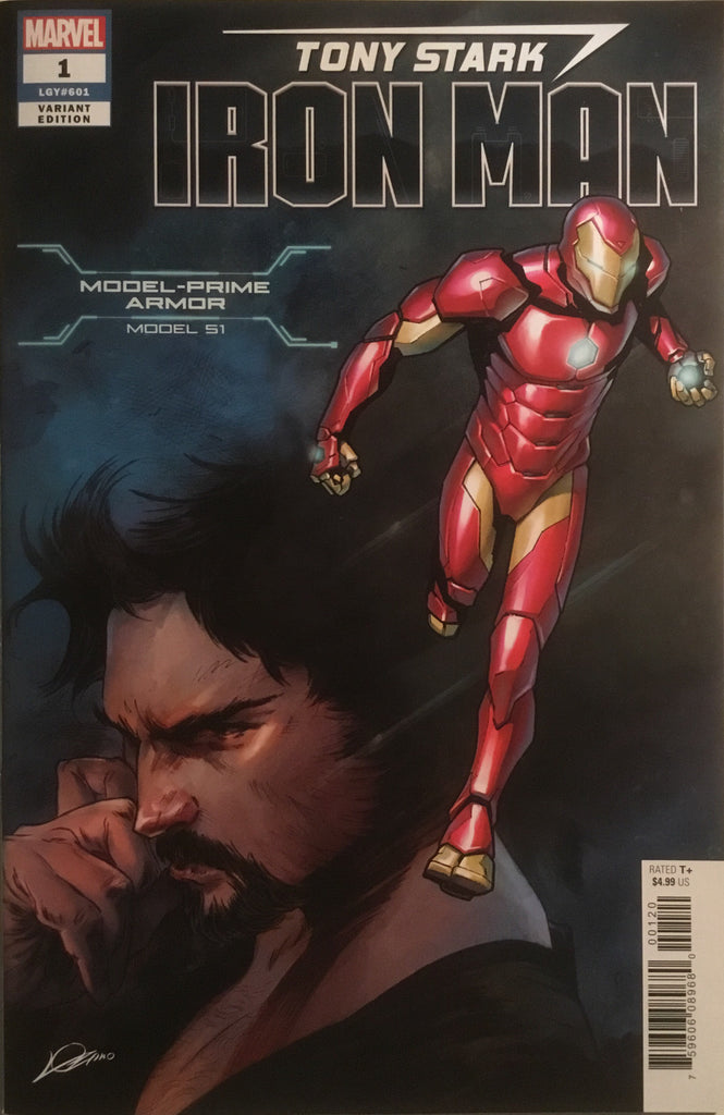 TONY STARK IRON MAN # 1 MODEL PRIME ARMOR VARIANT COVER