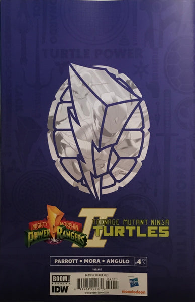 MIGHTY MORPHIN POWER RANGERS / TMNT II # 4 DI MEO 1:25 VARIANT COVER
