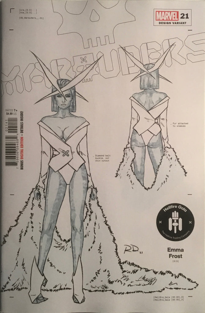 MARAUDERS #21 DAUTERMAN EMMA FROST 1:50 DESIGN VARIANT COVER