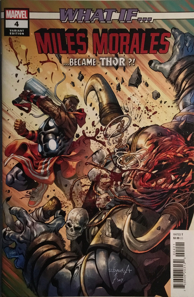 WHAT IF... MILES MORALES #4 DAVILA VARIANT COVER FIRST APPEARANCE OF MILES GOD OF THUNDER