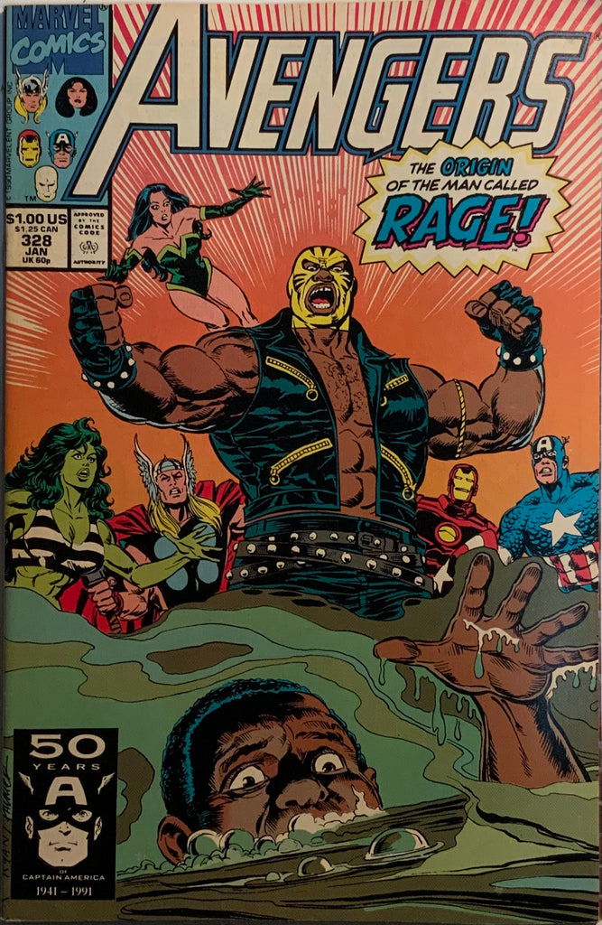 AVENGERS (1963-1996) #328 ORIGIN OF RAGE
