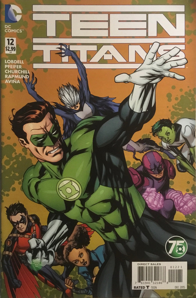 TEEN TITANS (NEW 52 SERIES 2) #12 GREEN LANTERN 75TH ANNIVERSARY VARIANT COVER