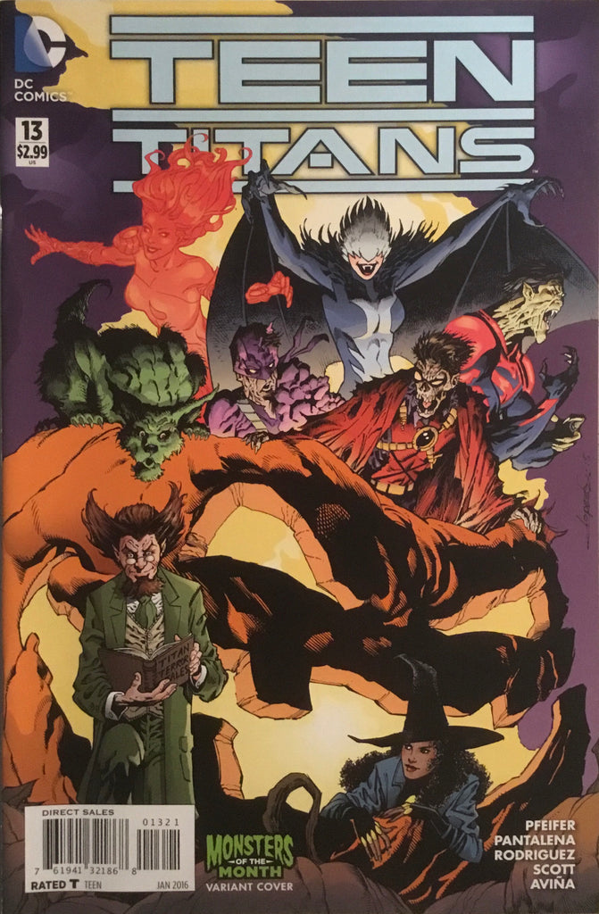 TEEN TITANS (NEW 52 SERIES 2) #13 MONSTERS OF THE MONTH VARIANT COVER