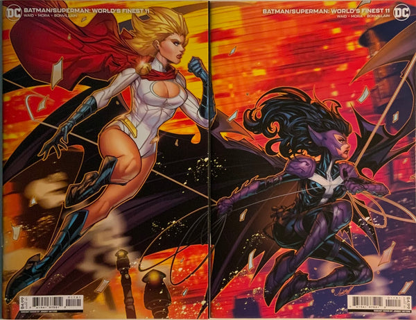 BATMAN / SUPERMAN WORLD’S FINEST #11 MEYERS CONNECTING VARIANT COVER PAIR