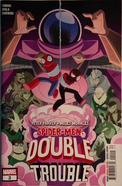 PETER PARKER & MILES MORALES : SPIDER-MEN DOUBLE TROUBLE # 2 FIRST APPEARANCE OF FEMALE MYSTERIO