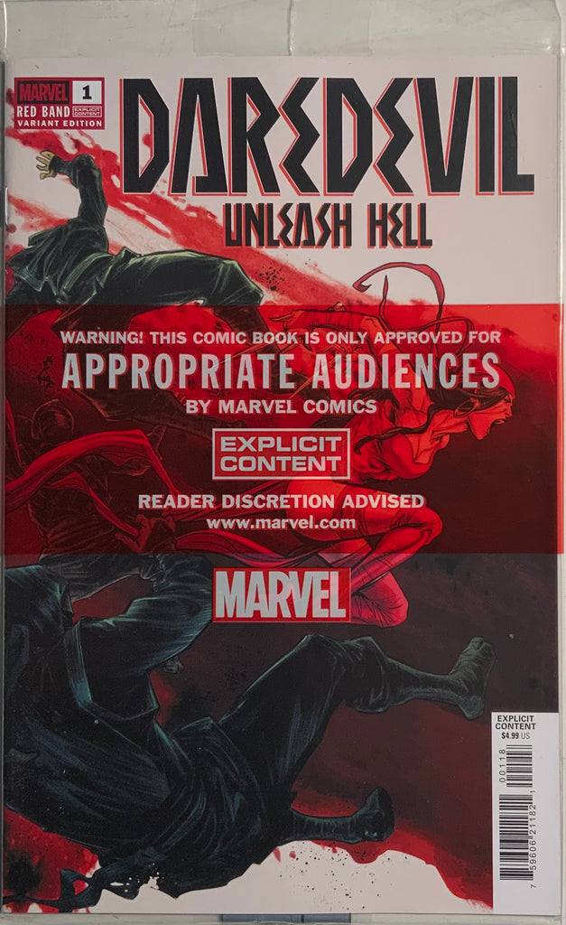 DAREDEVIL : UNLEASH HELL RED BAND # 1 JONES 1:25 VARIANT COVER