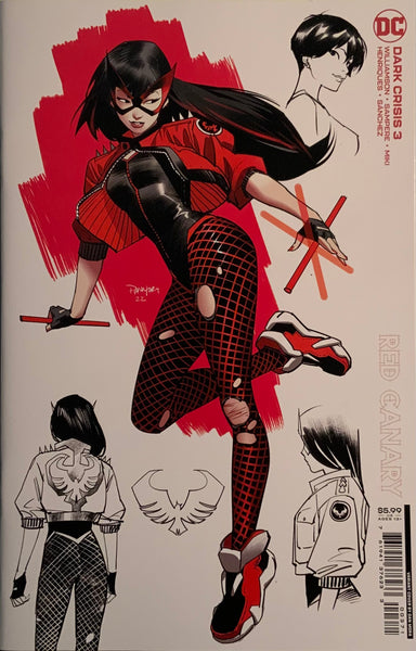 DARK CRISIS ON INFINITE EARTHS # 3 MORA VARIANT COVER FIRST COVER APPEARANCE OF RED CANARY