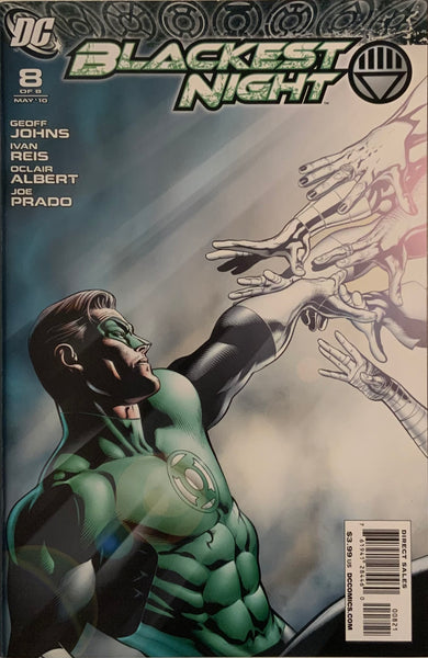 BLACKEST NIGHT # 8 MAHNKE 1:25 VARIANT COVER FIRST FULL APPEARANCE OF THE WHITE LANTERN CORPS