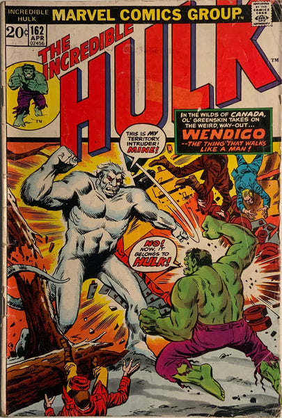 INCREDIBLE HULK (1962-1999) #162 FIRST APPEARANCE OF WENDIGO