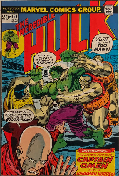 INCREDIBLE HULK (1962-1999) #164 FIRST APPEARANCE OF CAPTAIN OMEN