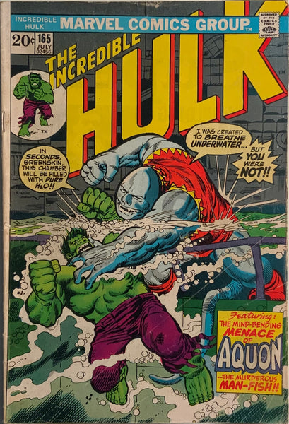 INCREDIBLE HULK (1962-1999) #165 FIRST APPEARANCE OF AQUON