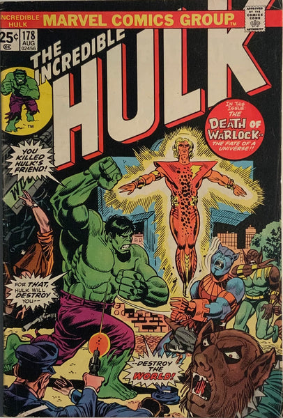 INCREDIBLE HULK (1962-1999) #178 REBIRTH OF ADAM WARLOCK