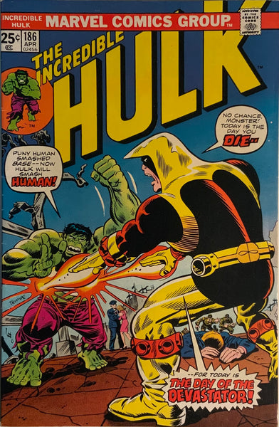 INCREDIBLE HULK (1962-1999) #186 FIRST APPEARANCE AND DEATH OF DEVASTATOR