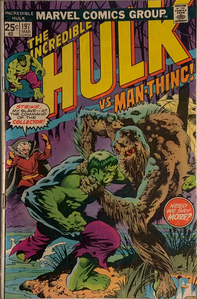 INCREDIBLE HULK (1962-1999) #197 BERNIE WRIGHTSON COVER ART