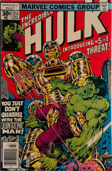 INCREDIBLE HULK (1962-1999) #213 FIRST APPEARANCE OF JACK OF HEARTS (IN STANDARD COMICS)