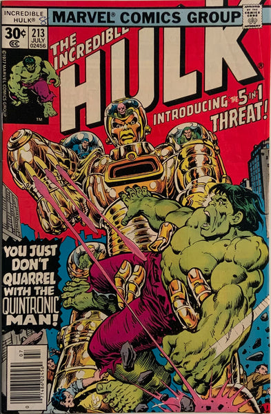 INCREDIBLE HULK (1962-1999) #213 FIRST APPEARANCE OF JACK OF HEARTS (IN STANDARD COMICS)