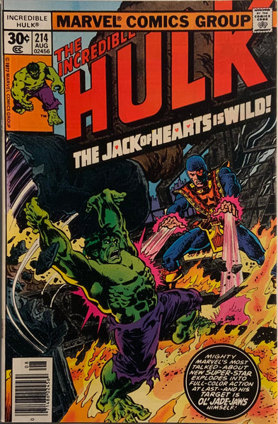 INCREDIBLE HULK (1962-1999) #214 FIRST COVER APPEARANCE OF JACK OF HEARTS