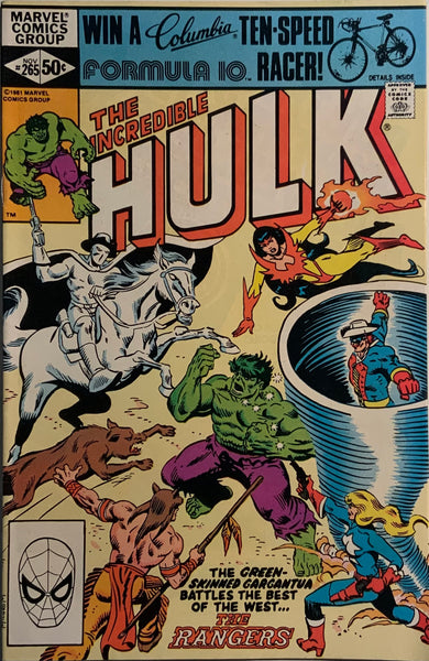 Power Rangers Introduction Hulk INCREDIBLE HULK (1962-1999) #265 FIRST TEAM APPEARANCE OF THE RANGERS ...