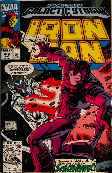 IRON MAN (1968-1996) #278 FIRST APPEARANCE OF SHATTERAX