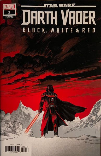 STAR WARS DARTH VADER BLACK WHITE AND RED # 2 SHALVEY 1:25 VARIANT COVER