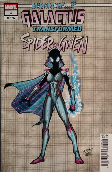 WHAT IF...? GALACTUS TRANSFORMED SPIDER-GWEN # 1 LIM 1:10 VARIANT COVER