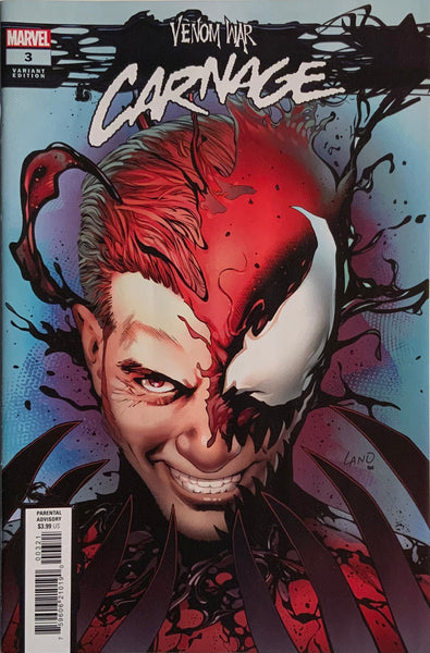 VENOM WAR : CARNAGE # 3 LAND VARIANT COVER