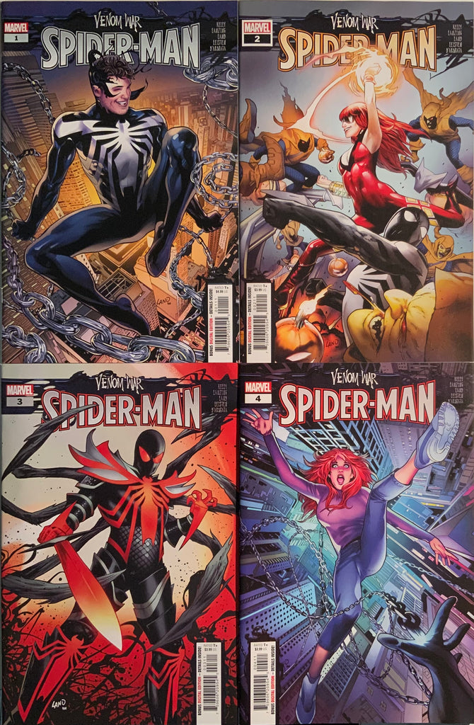 VENOM WAR : SPIDER-MAN # 1 - 4 SET